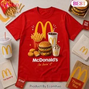 McDonald's Is My Jam I'm Lovin' It Fast Food Favorites Double Sided Graphic T-Shirt