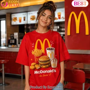McDonald's Is My Jam I'm Lovin' It Fast Food Favorites Double Sided Graphic T-Shirt