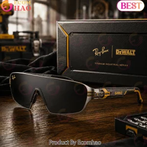 Ray-Ban x DeWALT Titanium Industrial Series Premium Unisex Shield Sunglasses