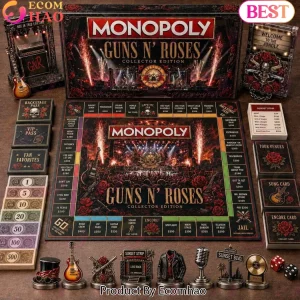 Guns N’ Roses Monopoly Collector Edition Premium Rock Band Board Game
