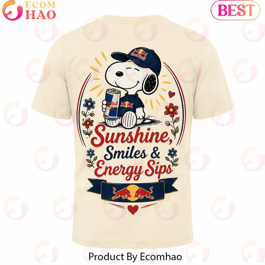 Snoopy x Red Bull Good Energy Vintage Cartoon Skateboard Cream Retro All Over Print 3D Graphic T-Shirt Snoopy x Red Bull Good Energy Vintage Cartoon Skateboard Cream Retro All Over Print 3D Graphic T-Shirt